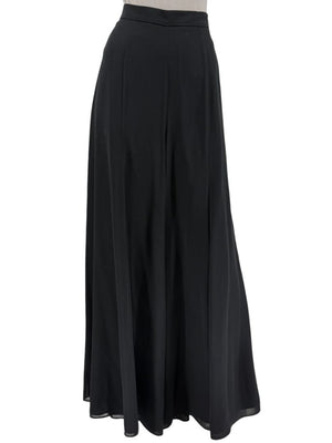 Joseph Ribkoff Black Virgin Wool Angora Wide-Leg Pants – Size 12