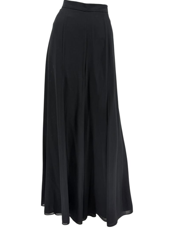 Joseph Ribkoff Black Virgin Wool Angora Wide-Leg Pants – Size 12