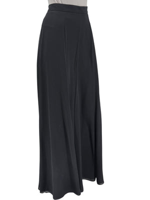 Joseph Ribkoff Black Virgin Wool Angora Wide-Leg Pants – Size 12