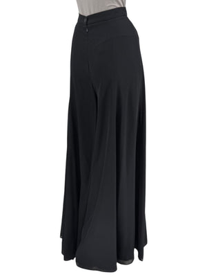 Joseph Ribkoff Black Virgin Wool Angora Wide-Leg Pants – Size 12