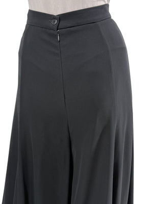 Joseph Ribkoff Black Virgin Wool Angora Wide-Leg Pants – Size 12