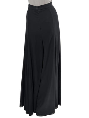 Joseph Ribkoff Black Virgin Wool Angora Wide-Leg Pants – Size 12