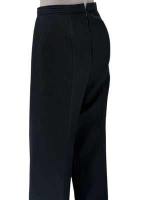 Escada Black Virgin Wool Wide-Leg Trousers – Size 42