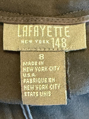 Lafayette 148 New York Black Tailored Wide-Leg Trousers – Size 8