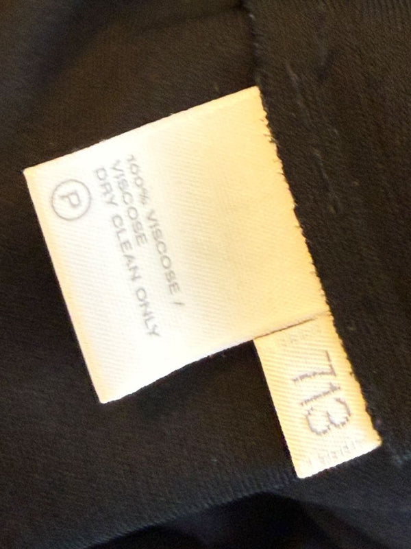 Lafayette 148 New York Black Tailored Wide-Leg Trousers – Size 8