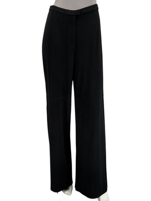Lafayette 148 New York Black Tailored Wide-Leg Trousers – Size 8