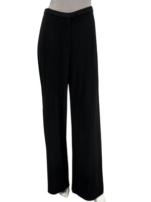 Lafayette 148 New York Black Tailored Wide-Leg Trousers – Size 8