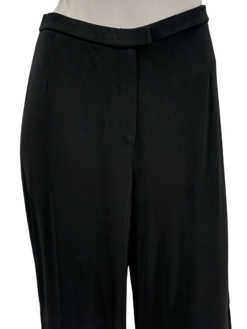 Lafayette 148 New York Black Tailored Wide-Leg Trousers – Size 8