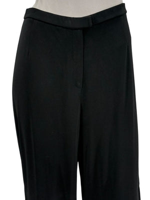 Lafayette 148 New York Black Tailored Wide-Leg Trousers – Size 8