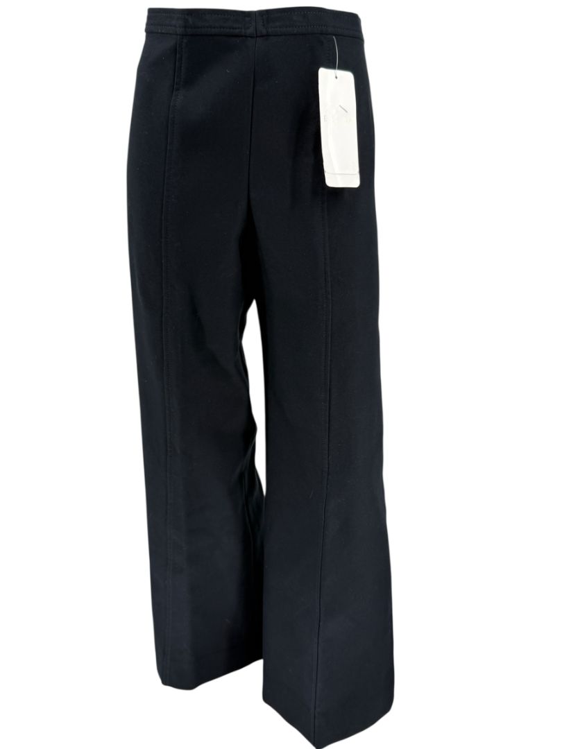 Escada Black Tailored Wide-Leg Pants – Size 42