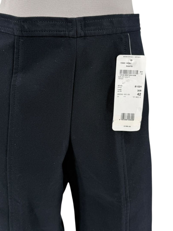 Escada Black Tailored Wide-Leg Pants – Size 42