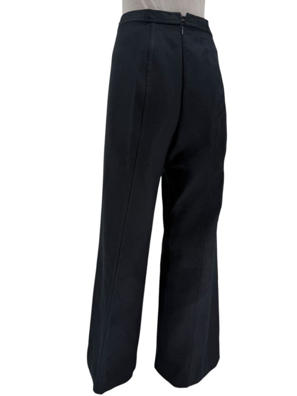 Escada Black Tailored Wide-Leg Pants – Size 42