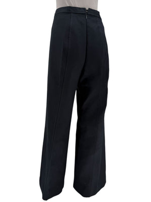Escada Black Tailored Wide-Leg Pants – Size 42