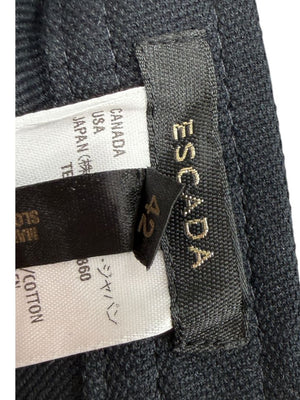 Escada Black Tailored Wide-Leg Pants – Size 42