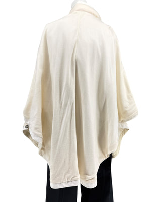 Loro Piana Reversible Hooded Cape Off-White Technical Fabric Made in Italy – Size L
