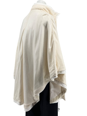 Loro Piana Reversible Hooded Cape Off-White Technical Fabric Made in Italy – Size L