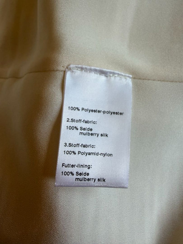 Akris Ivory Textured Silk Shift Dress – Size US 16 / IT 52