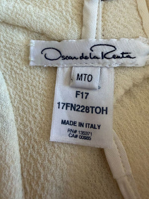 Oscar de la Renta Floral Wool Shift Dress – XL - Made in Italy