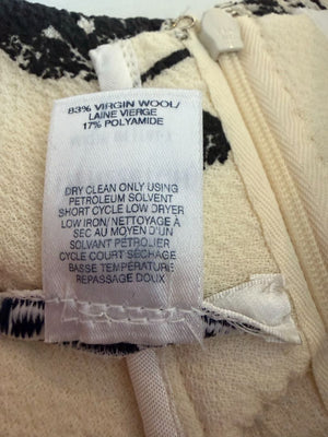 Oscar de la Renta Floral Wool Shift Dress – XL - Made in Italy