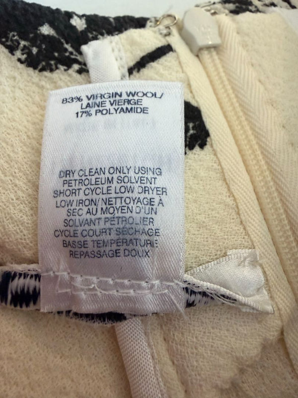 Oscar de la Renta Floral Wool Shift Dress – XL - Made in Italy