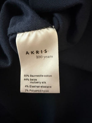 Akris 100 Years Navy Silk-Cotton Shirt Dress – Size US 14 / IT 50