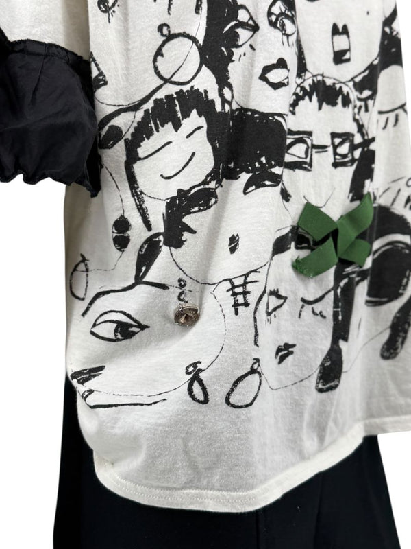 Lanvin Alber Elbaz Doodle Print Tee – Size 38