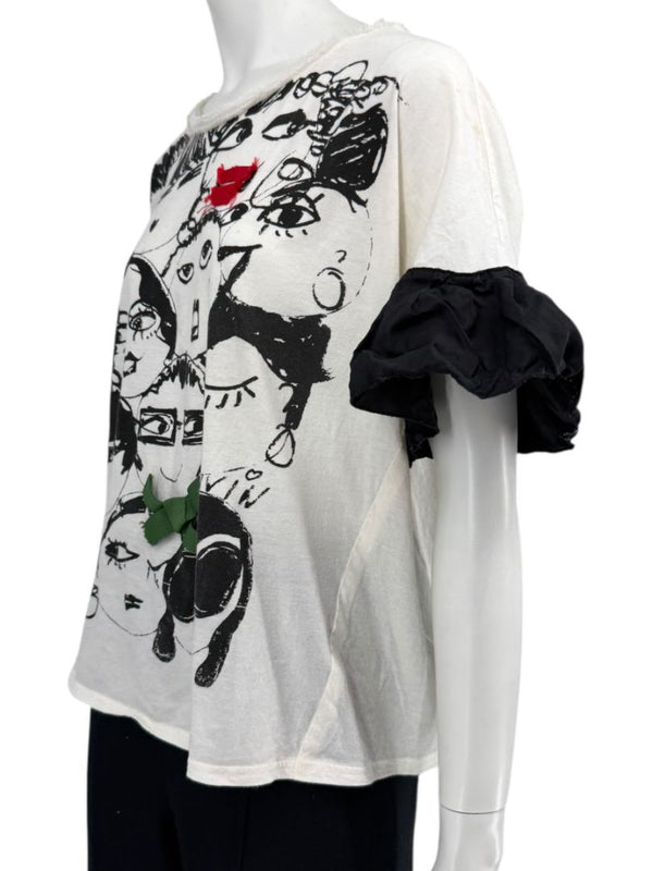 Lanvin Alber Elbaz Doodle Print Tee – Size 38