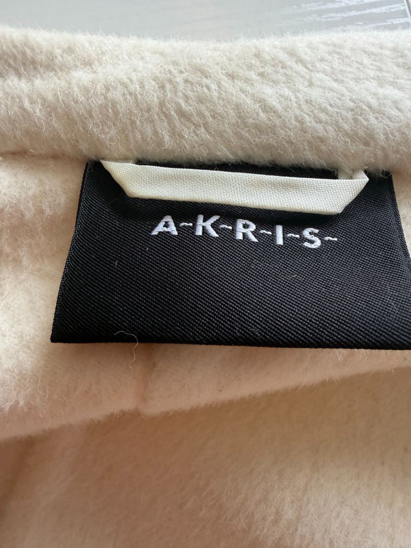 Akris Ivory Wool Blend Cape Coat – Size US 14 / F 46 / D 44