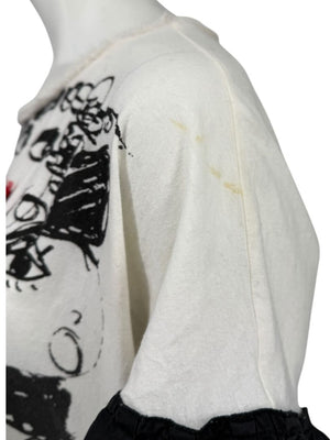 Lanvin Alber Elbaz Doodle Print Tee – Size 38