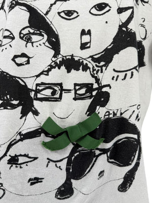 Lanvin Alber Elbaz Doodle Print Tee – Size 38