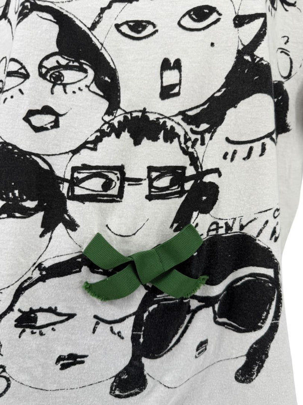 Lanvin Alber Elbaz Doodle Print Tee – Size 38