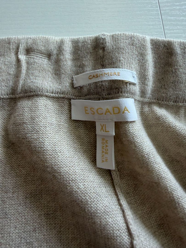 Escada 100% Cashmere Two-Piece Lounge Set – Jacket XL / Pants L – Made in Romania