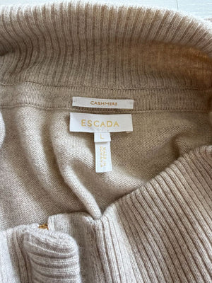 Escada 100% Cashmere Two-Piece Lounge Set – Jacket XL / Pants L – Made in Romania