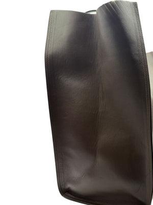 Giuseppe Zanotti Men's Oversized Leather Travel Tote Bag – Dark Brown | Made in Italy