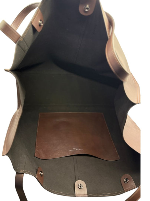 Giuseppe Zanotti Men's Oversized Leather Travel Tote Bag – Dark Brown | Made in Italy