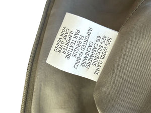 Anne Klein Wool Silk Cashmere Blend Pencil Skirt Beige Textured Size 8