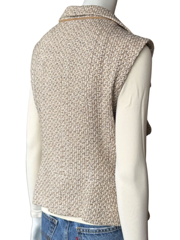 Chanel Spring 2001 Double-Breasted Tweed Vest – Size 42