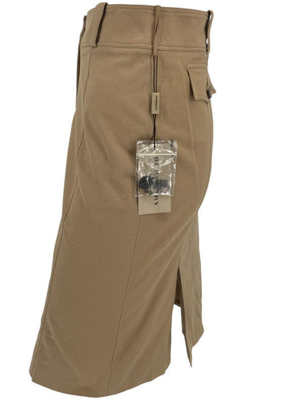 Burberry London Camel Stretch Cotton Pencil Skirt – NWT | Made in Italy | US 8 / UK 10