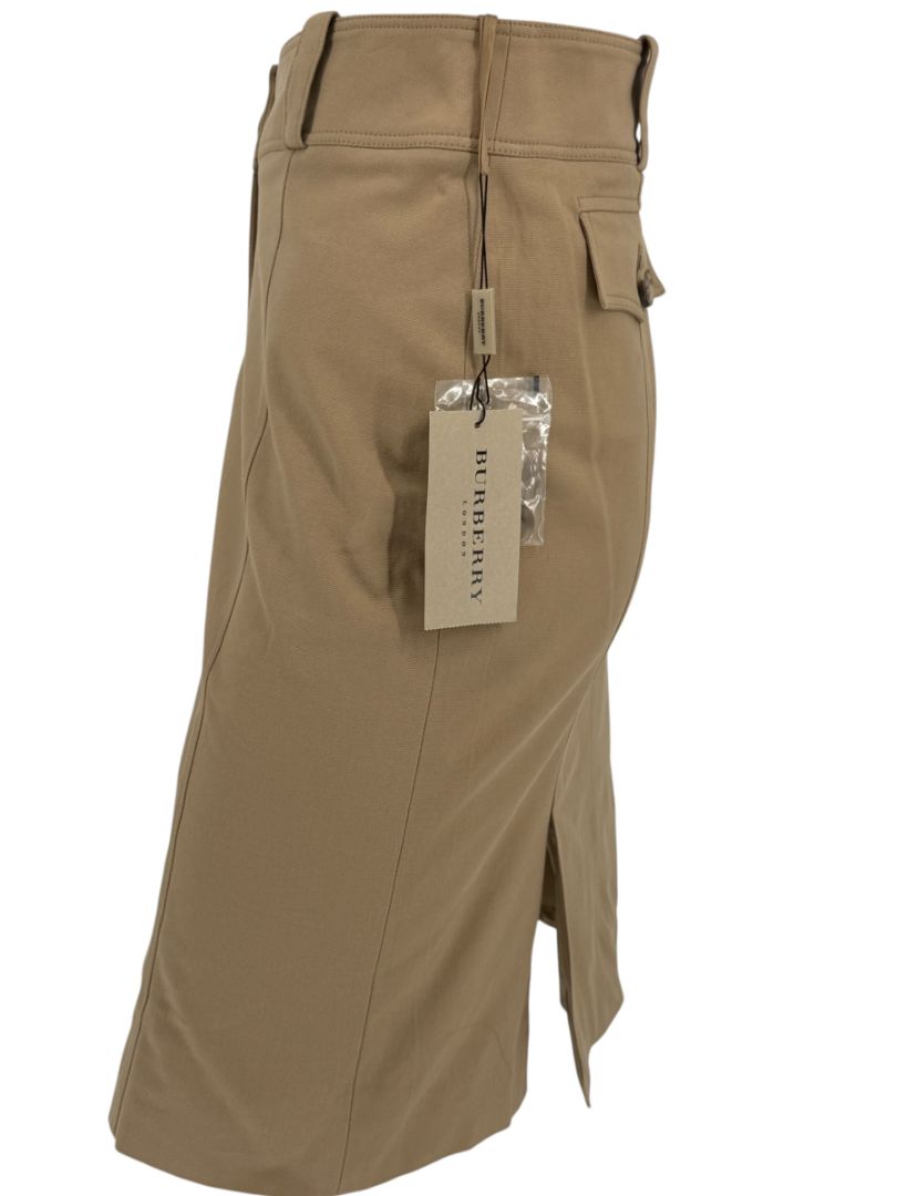 Burberry London Camel Stretch Cotton Pencil Skirt – NWT | Made in Italy | US 8 / UK 10