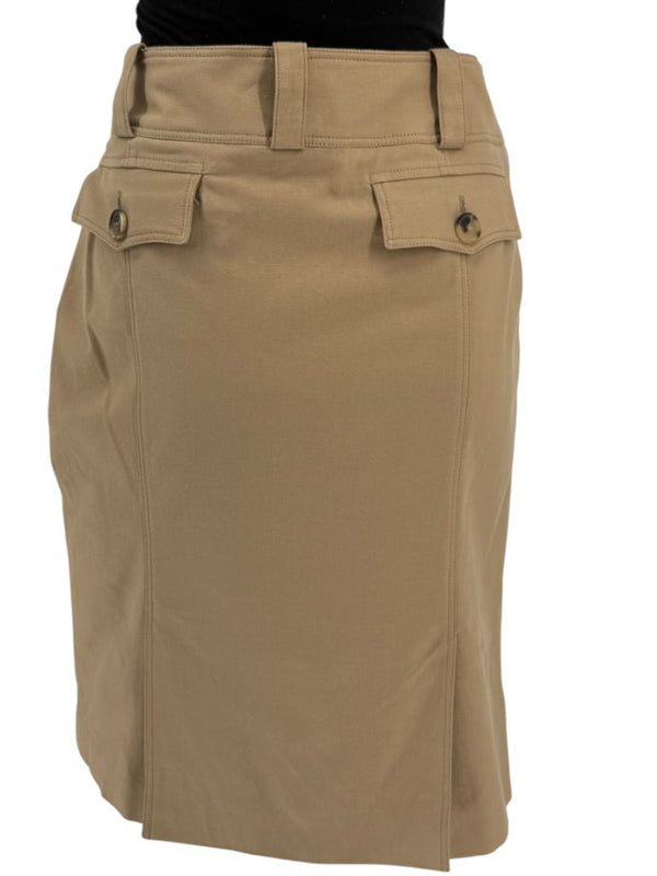 Burberry London Camel Stretch Cotton Pencil Skirt – NWT | Made in Italy | US 8 / UK 10