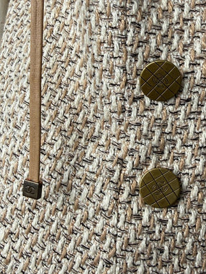 Chanel Spring 2001 Double-Breasted Tweed Vest – Size 42