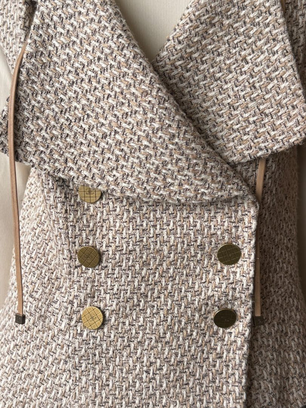 Chanel Spring 2001 Double-Breasted Tweed Vest – Size 42