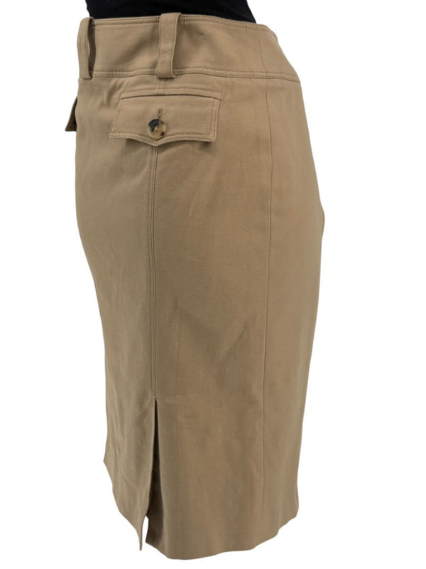 Burberry London Camel Stretch Cotton Pencil Skirt – NWT | Made in Italy | US 8 / UK 10
