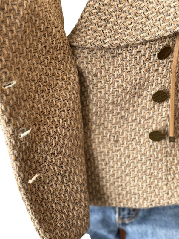 Chanel Spring 2001 Double-Breasted Tweed Vest – Size 42