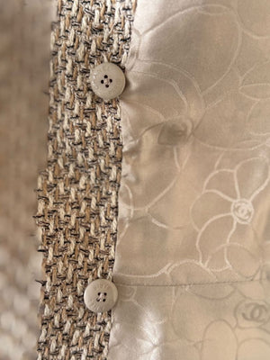 Chanel Spring 2001 Double-Breasted Tweed Vest – Size 42