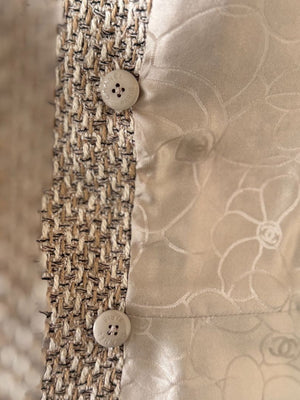 Chanel Spring 2001 Double-Breasted Tweed Vest – Size 42
