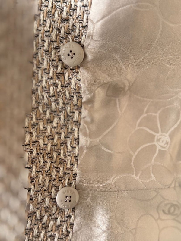 Chanel Spring 2001 Double-Breasted Tweed Vest – Size 42