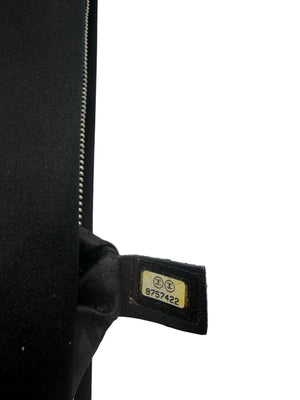 Chanel Black Satin Baguette Pochette Beaded Shoulder Bag