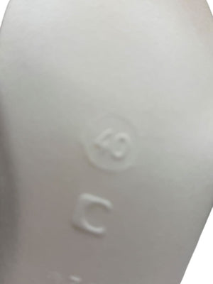 Chanel Blue & Coral Canvas Lace-Up Sneakers – Size 40