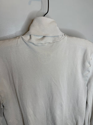 Giorgio Armani Ivory Turtleneck Long-Sleeve Bodysuit – Size Large